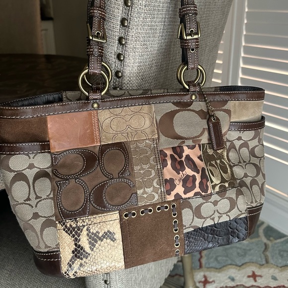 Coach Multicolor Patchwork Tote Bag - Picture 1 of 8